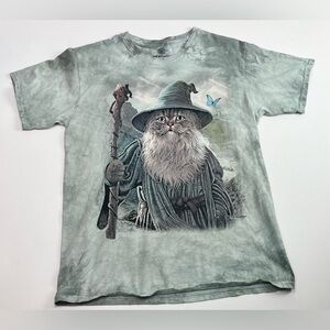The Mountain Wizard Cat Tee | Faircore Fantasycore Graphic Shirt